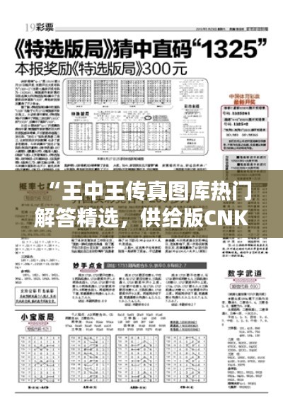 “王中王傳真圖庫熱門解答精選，供給版CNK575.39”
