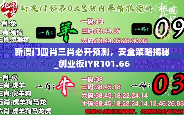 新澳門(mén)四肖三肖必開(kāi)預(yù)測(cè)，安全策略揭秘_創(chuàng)業(yè)板IYR101.66