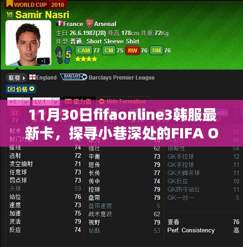 FIFA Online 3韓服最新卡牌揭秘，小巷深處獨(dú)特小店的探索之旅