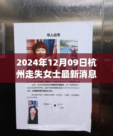杭州失蹤女士事件最新進展與深度分析，失蹤女士最新消息揭秘（2024年12月09日）