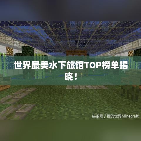 世界最美水下旅館TOP榜單揭曉！