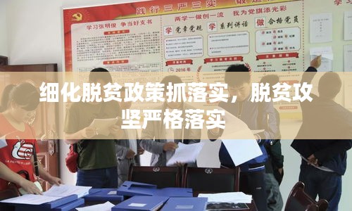 細(xì)化脫貧政策抓落實，脫貧攻堅嚴(yán)格落實 