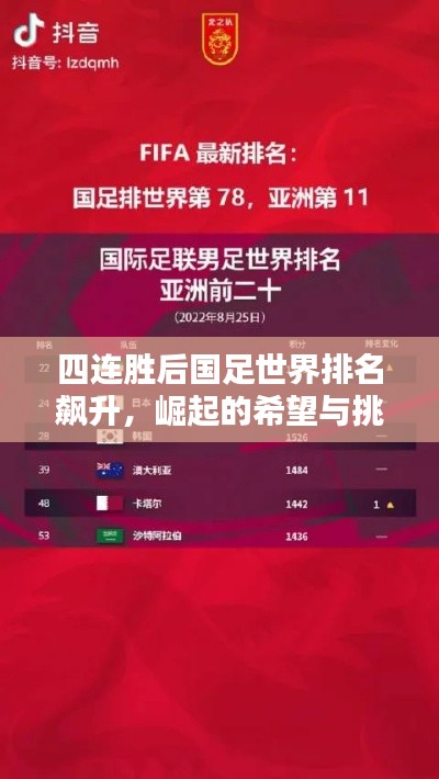 四連勝后國(guó)足世界排名飆升，崛起的希望與挑戰(zhàn)并存
