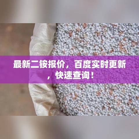 最新二銨報價，百度實時更新，快速查詢！